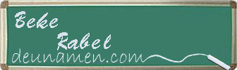 Beke Rabel Visitenkarte